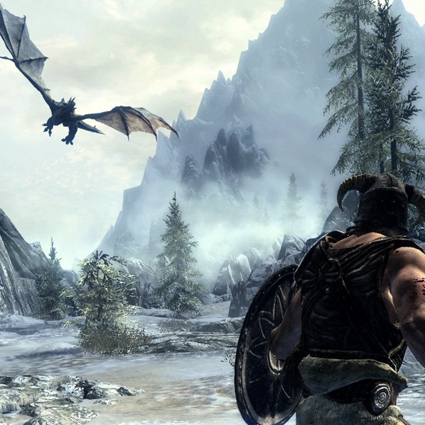 Skyrim Dragon Fight